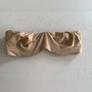 Like New Beige Strapless Bra 36C. Sticky Hold! Convertible Comes With Straps